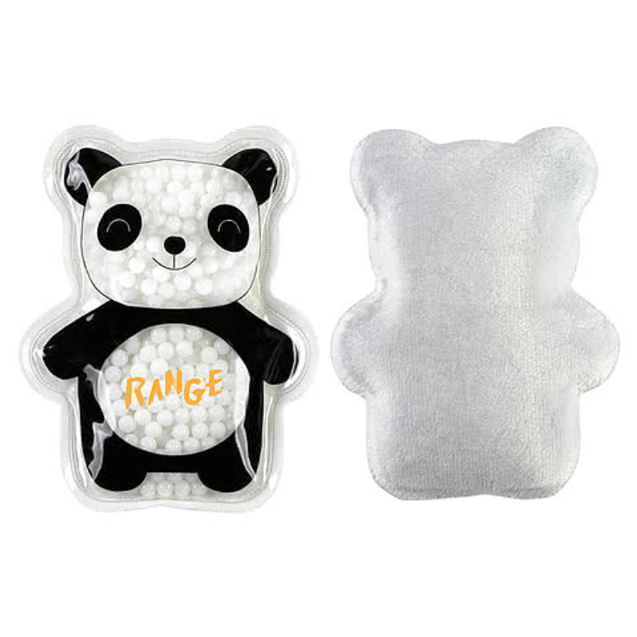 Plush Panda Aqua Pearls Hot/Cold Pack in Black/White