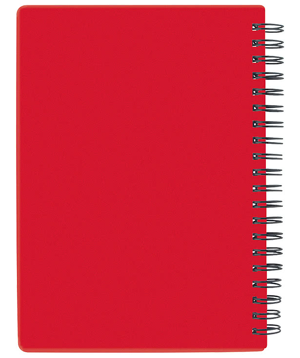 Pen-Buddy Hard Cover Spiral Notebook with Pen