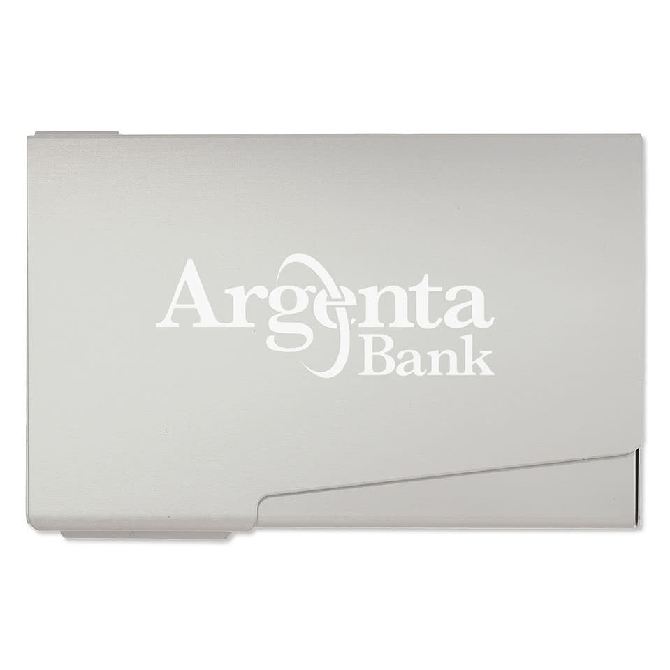 Laser Engraved Aluminum Business Card Holder