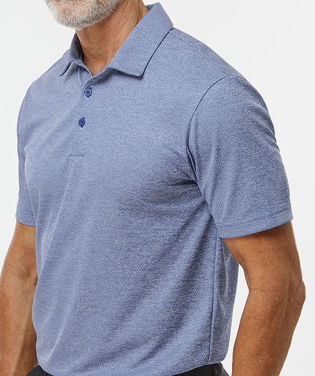 Adidas Space Dyed Recycled Performance Polo - Embroidered