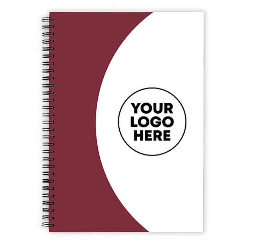 Curve JournalBooks ® Spiral Notebook in Black