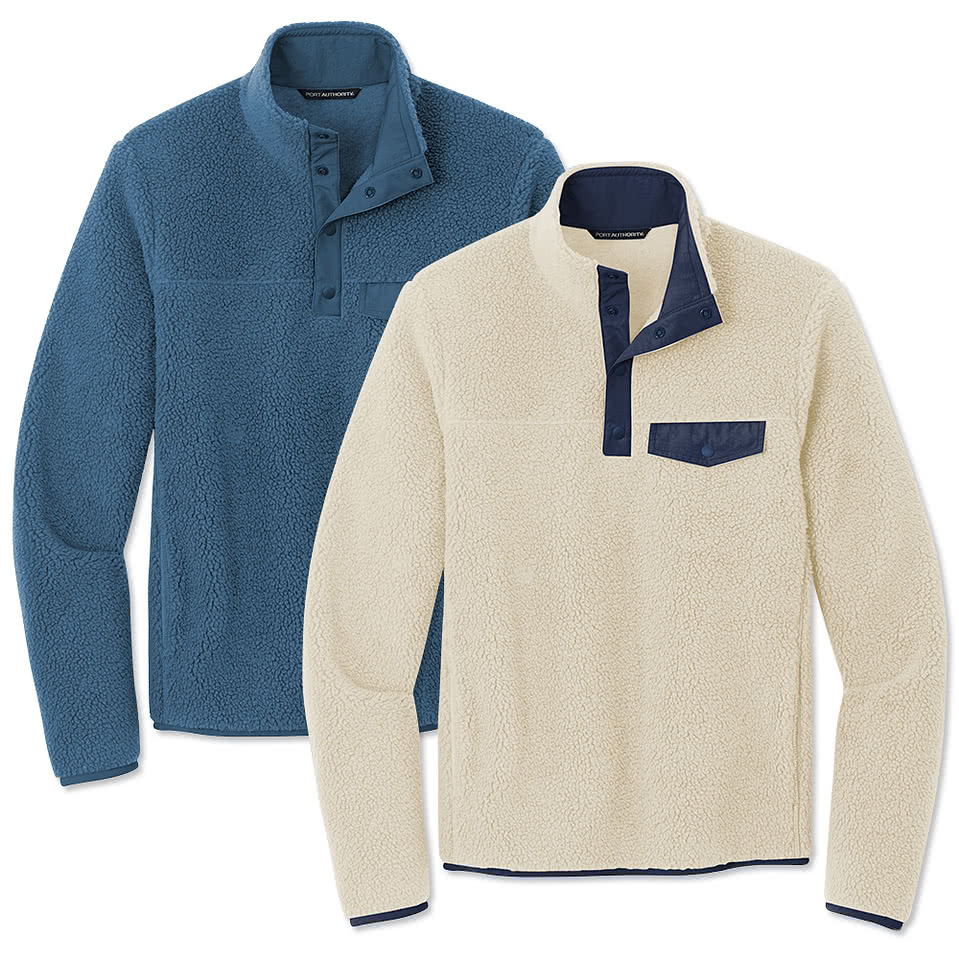 Port Authority Camp Fleece Snap Pullover