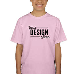 Canada - Gildan Youth 100% Cotton T-shirt - Color: Light Pink