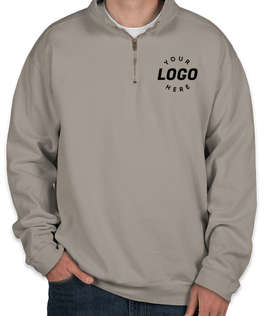 Comfort Colors Quarter Zip Sweatshirt - Color: Grey