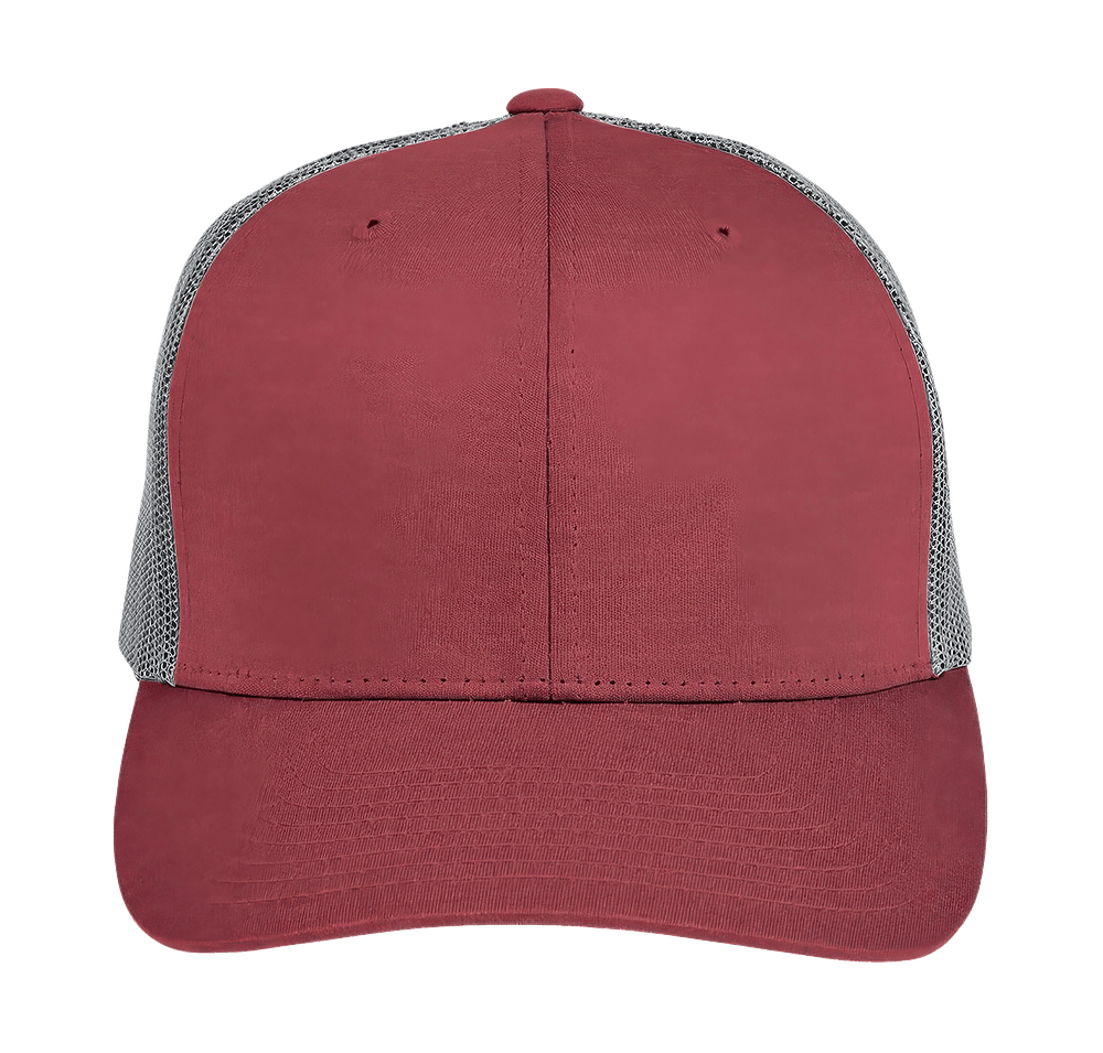 Team 365 Zone Sonic Heather Snapback Trucker Hat-default