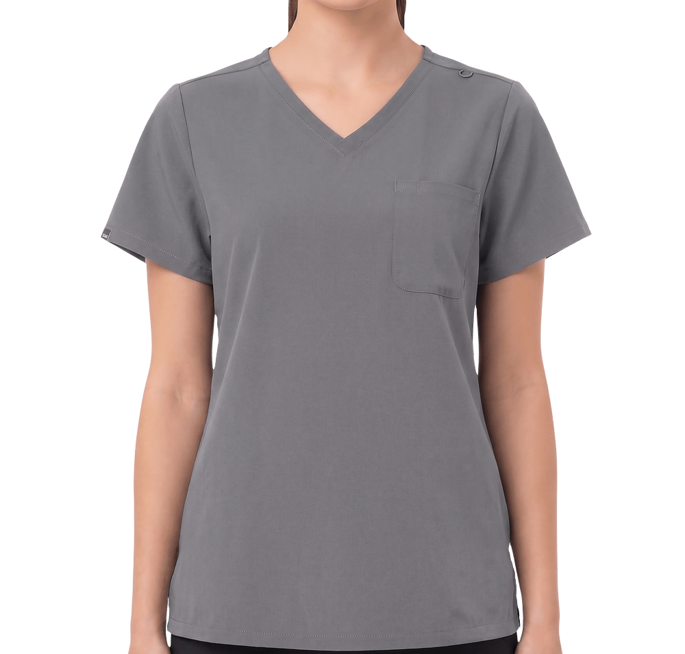 Hanes Women's V-Neck Pocket Scrub Top-default