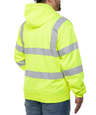 Berne Hi-Vis Class 3 Lined Full-Zip Hooded Sweatshirt