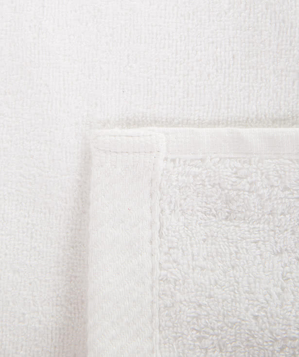 Heavyweight White Printed Beach Towel
