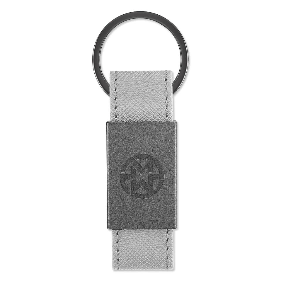 Laser Engraved Paxton Leatherette Keychain