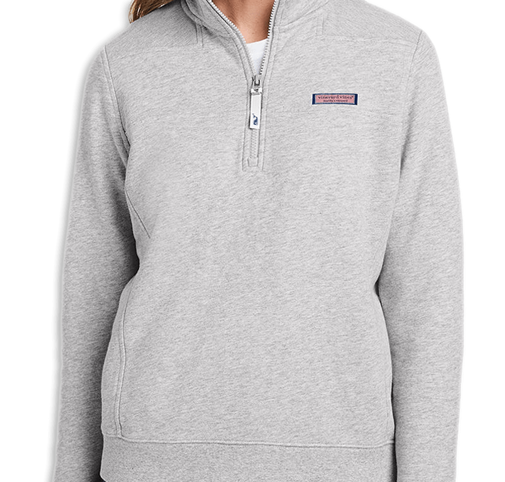 Vineyard Vines Women's Collegiate Logo Shep Quarter Zip Sweatshirt-default