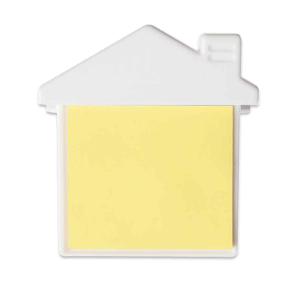 House Shaped Magnetic Clip with Sticky Notes-default