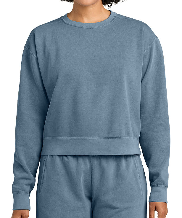 Comfort Colors Women's Garment Dyed Cropped Crewneck Sweatshirt
