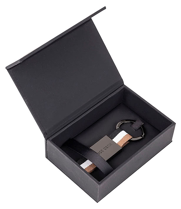 Hugo Boss Laser Engraved Iconic Style Keychain