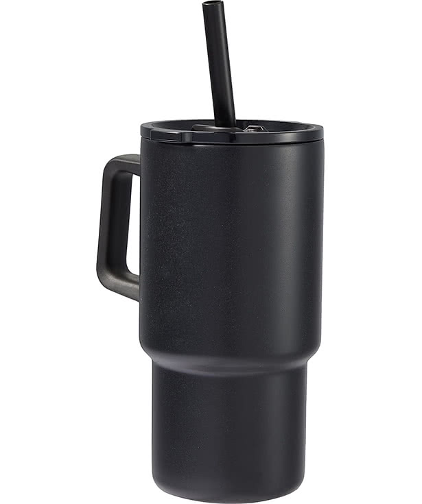 18 oz. Summit Recycled Insulated Travel Mug with Straw