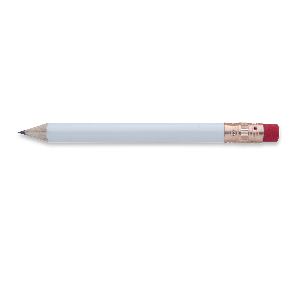 Round Wood Golf Pencil with Eraser-default