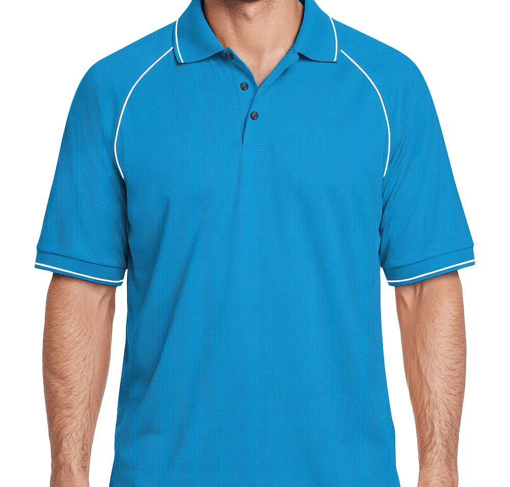 Blue Generation BLU-X-DRI Tipped Performance Polo - Embroidered-default