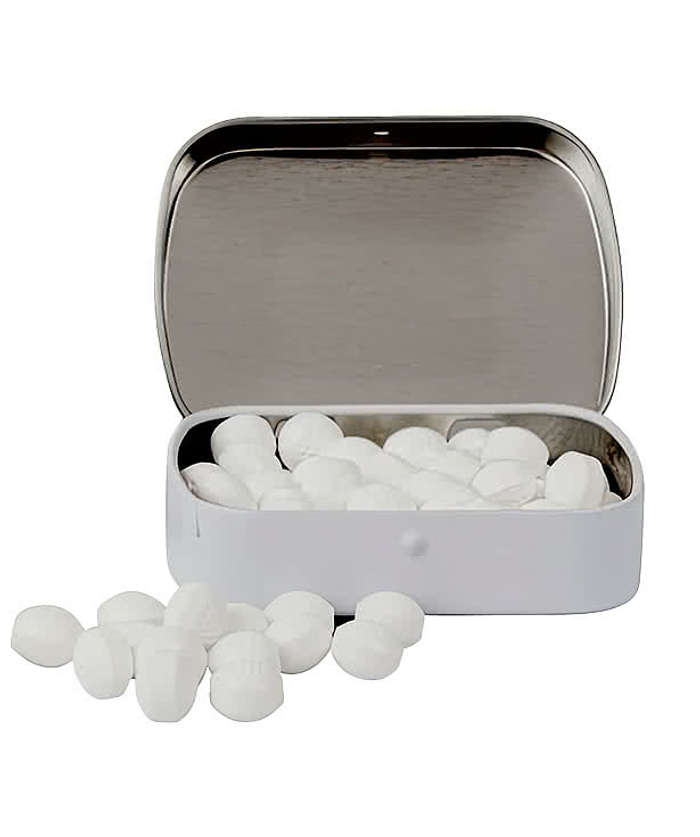 Full Color Domed Tin with Golf Ball Shaped Mints