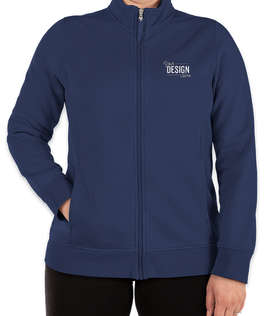 Charles River Women's Clifton Garment Dyed Full Zip Sweatshirt - Color: Navy