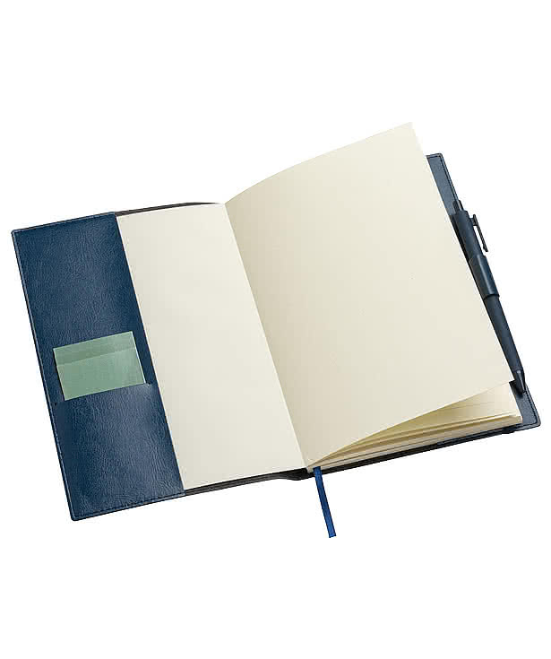 Conclave Refillable Leatherette Notebook with Pen