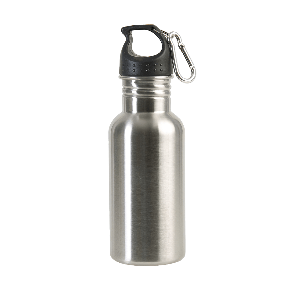17 oz Stainless Steel Adventure Water Bottle With Carabiner-default