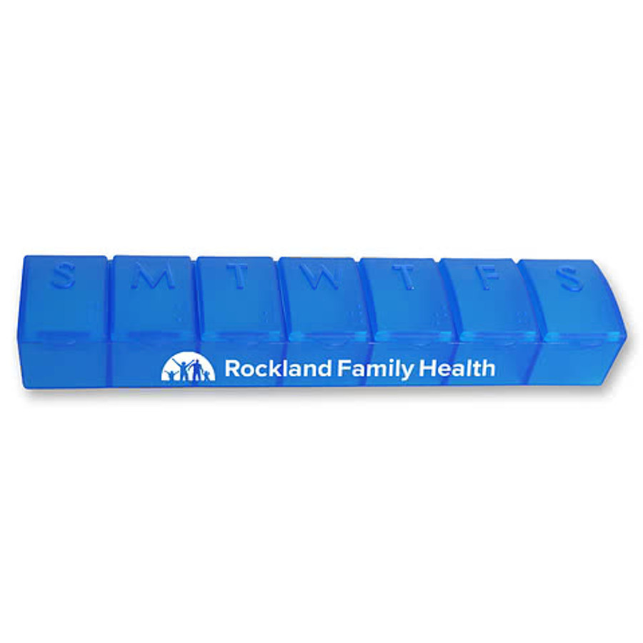 Jumbo 7-Day Pill Case in White