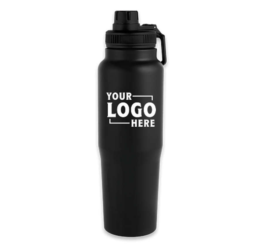 30 oz. Kerry Recycled Stainless Steel Water Bottle in BLACK