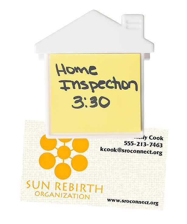 House Shaped Magnetic Clip with Sticky Notes
