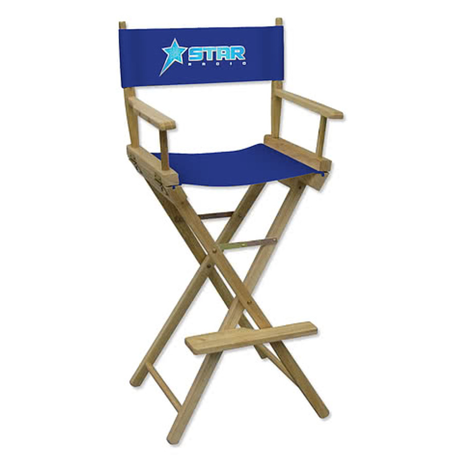 Full Color Bar-Height Director's Chair in Royal