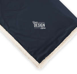 Field & Co. Sherpa Blanket - Color: Navy