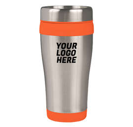 16 oz. Carmel Insulated Steel Travel Mug