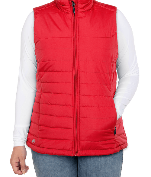 Stormtech Women's Nautilus Quilted Insulated Vest in Bright Red