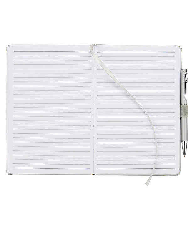 JournalBooks ® Debossed Nova Hard Cover Bound Notebook