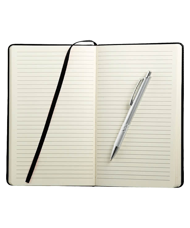 Viola Hard Cover Bound Notebook with Pen