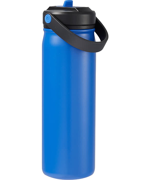 20 oz. Carpo Recycled Stainless Steel Water Bottle with Flip Straw
