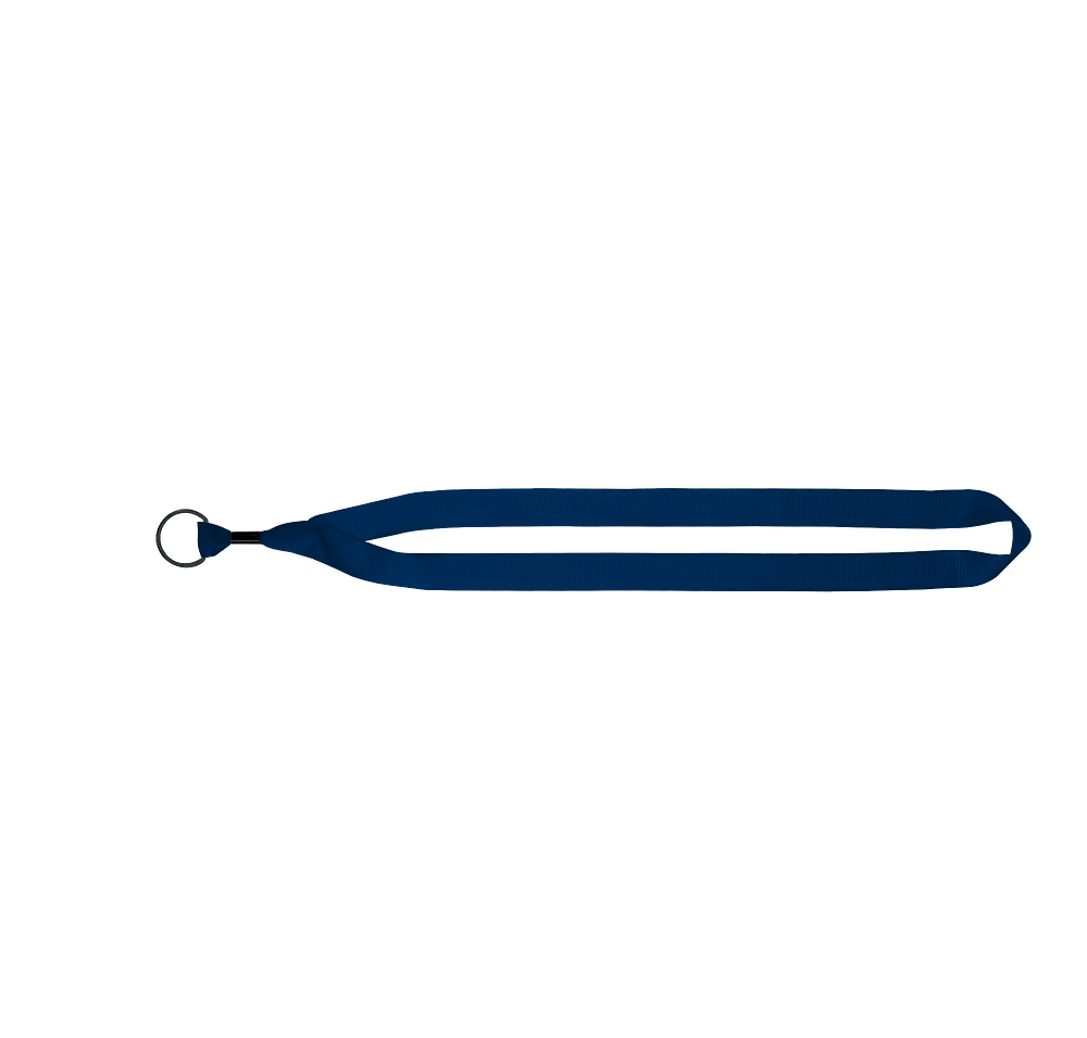 Full Color Recycled Lanyard with Metal Crimp and Metal Split-Ring-default