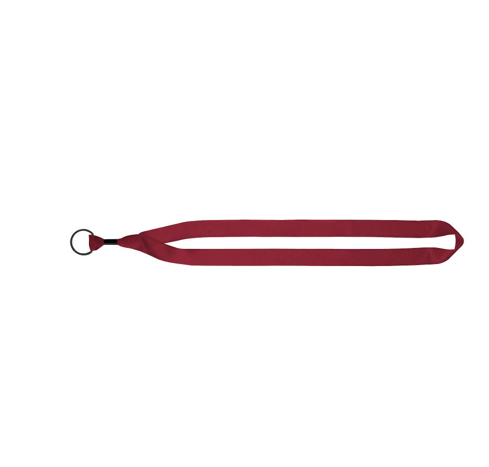 Full Color Recycled Lanyard with Metal Crimp and Metal Split-Ring-default