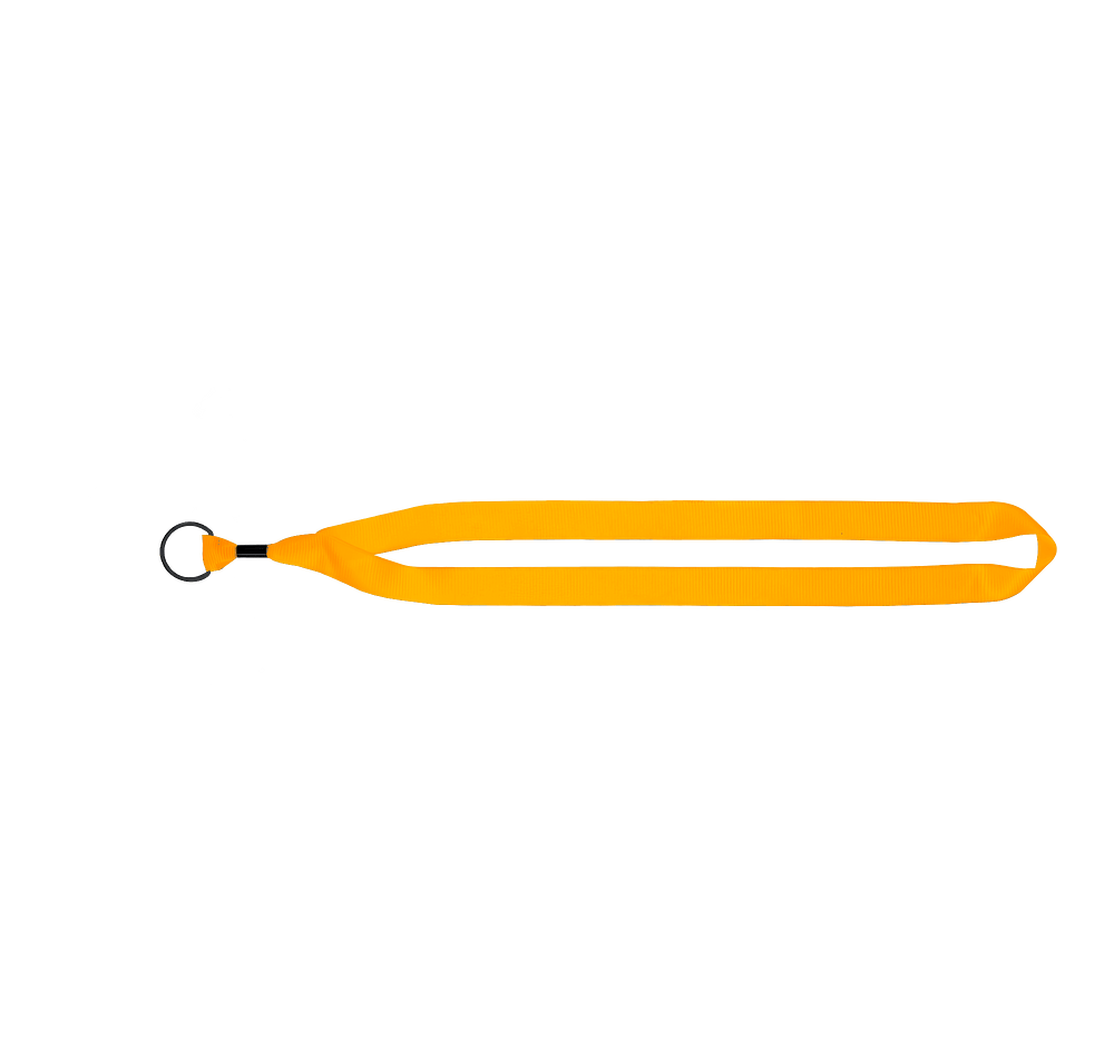 Full Color Recycled Lanyard with Metal Crimp and Metal Split-Ring-default