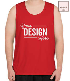 Augusta Reversible Performance Tank - Color: Red / White