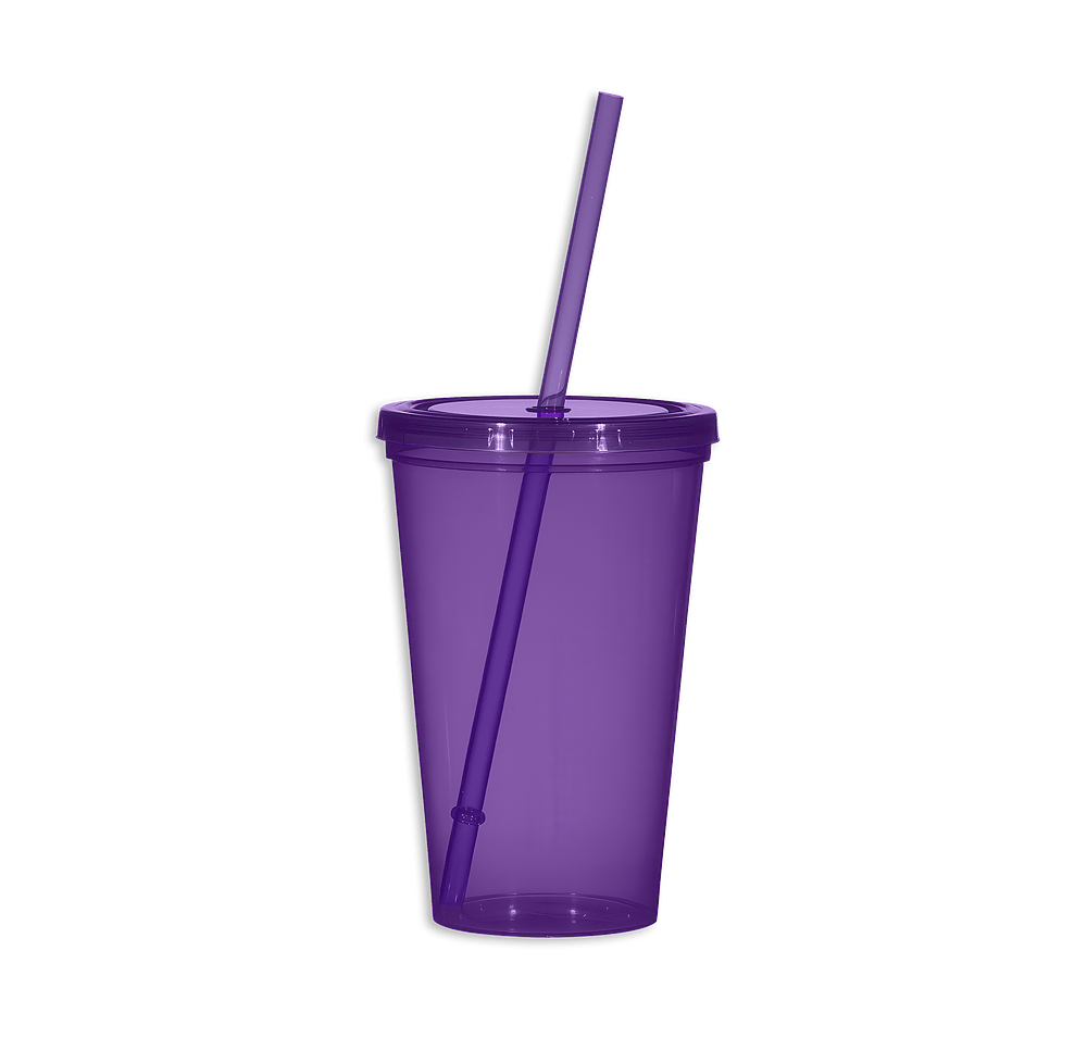 Full Color 22 oz. Sunsplash Tumbler with Straw-default