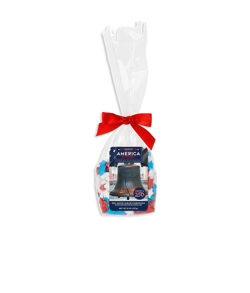 Full Color America250™ Patriotic Starzmania Candies Mug Stuffer in Red White And Blue