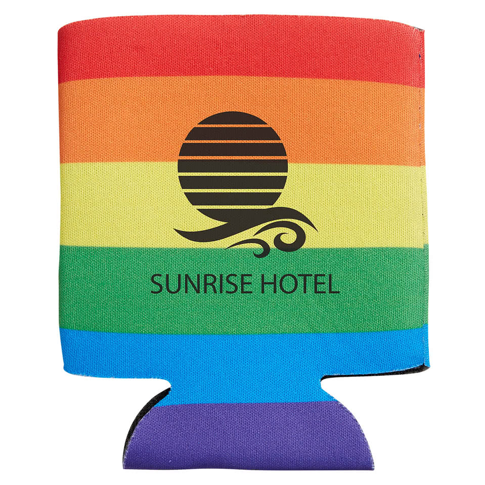Rainbow Foldable Can Cooler