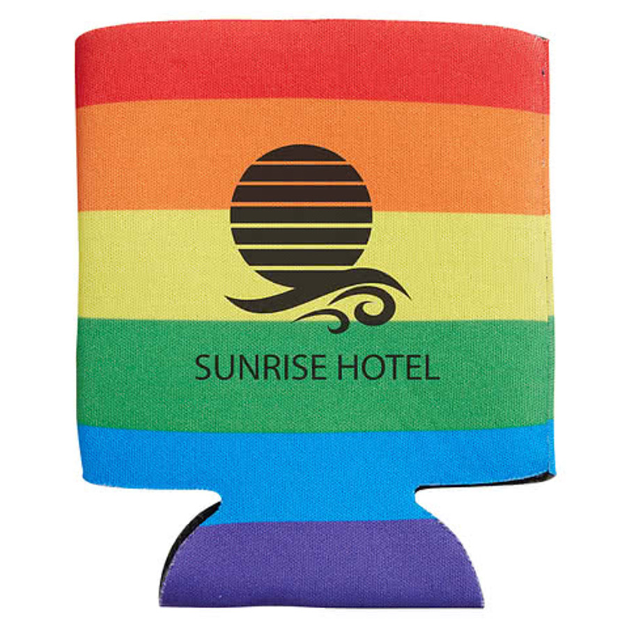 Rainbow Foldable Can Cooler