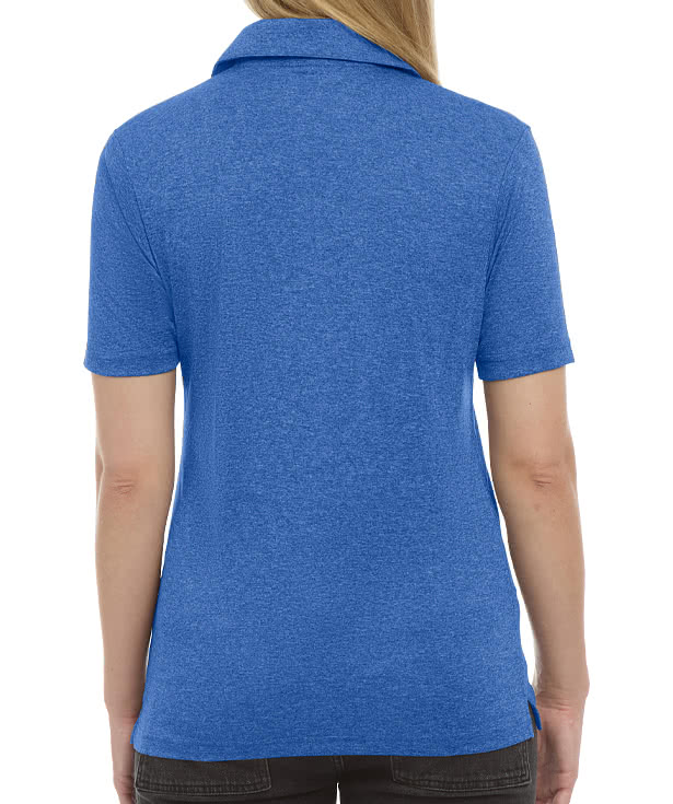 Blue Generation Women's BLU-X-DRI Heathered Performance Polo - Printed