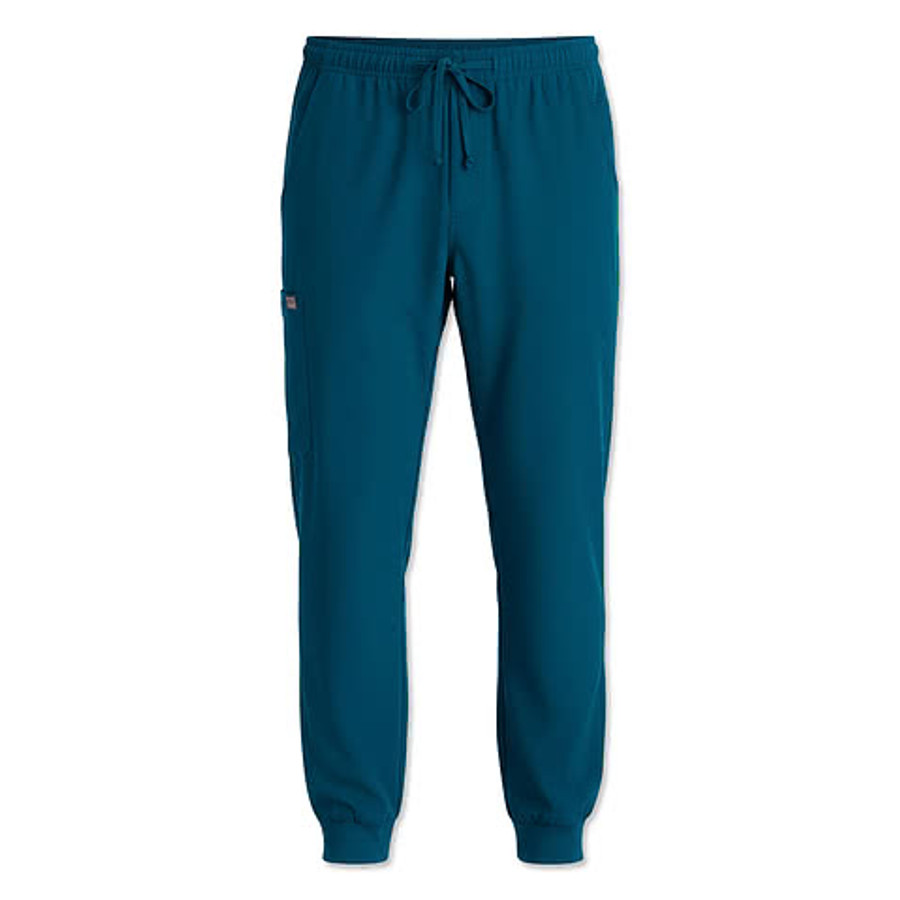 Skechers by Barco Recycled Zip-Fly 3-Pocket Jogger Scrub Pant in Pewter