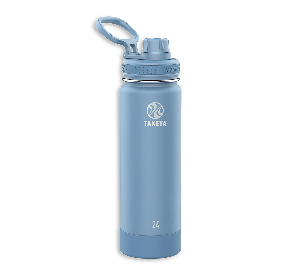 Takeya Laser Engraved 24 oz. Actives Stainless Steel Water Bottle with Spout Lid-default