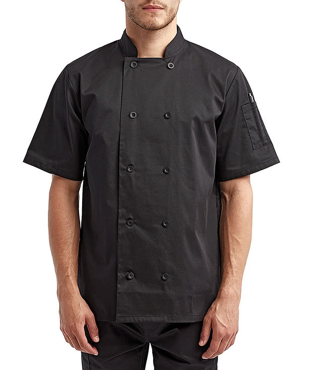 Artisan Collection Sustainable Short Sleeve Chef's Jacket - Embroidered