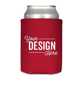 Foldable Can Cooler - Color: Red
