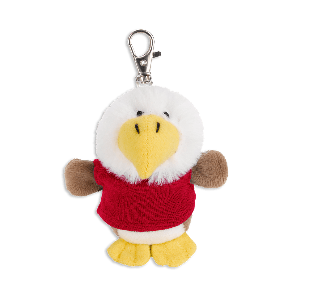 Full Color Wild Bunch 4" Eagle Plush Animal Keychain-default