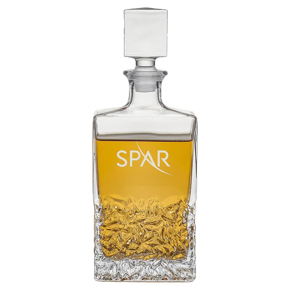 Laser Etched 25 oz. Oakham Decanter with Lid