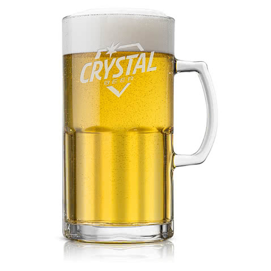 Laser Etched 33 oz. Blythwood Super Glass Beer Stein in Clear